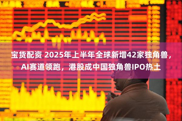 宝货配资 2025年上半年全球新增42家独角兽，AI赛道领跑，港股成中国独角兽IPO热土