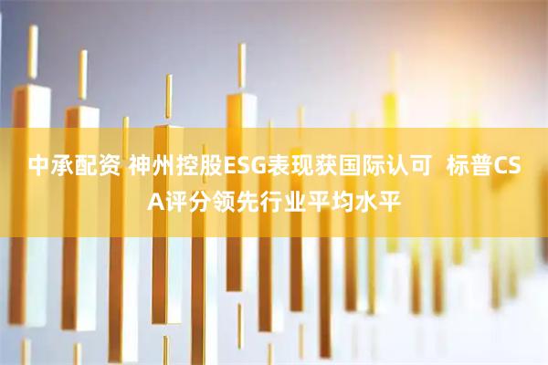 中承配资 神州控股ESG表现获国际认可  标普CSA评分领先行业平均水平