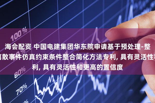 海会配资 中国电建集团华东院申请基于预处理-整合的海上风电离散事件仿真约束条件整合简化方法专利, 具有灵活性和更高的置信度