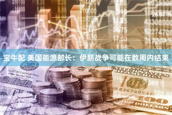 宝牛配 美国能源部长:伊朗战争可能在数周内结束
